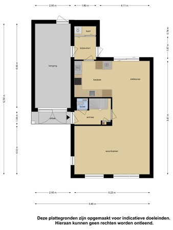 Floorplan - Kennemerlandlaan 14, 8302 NC Emmeloord